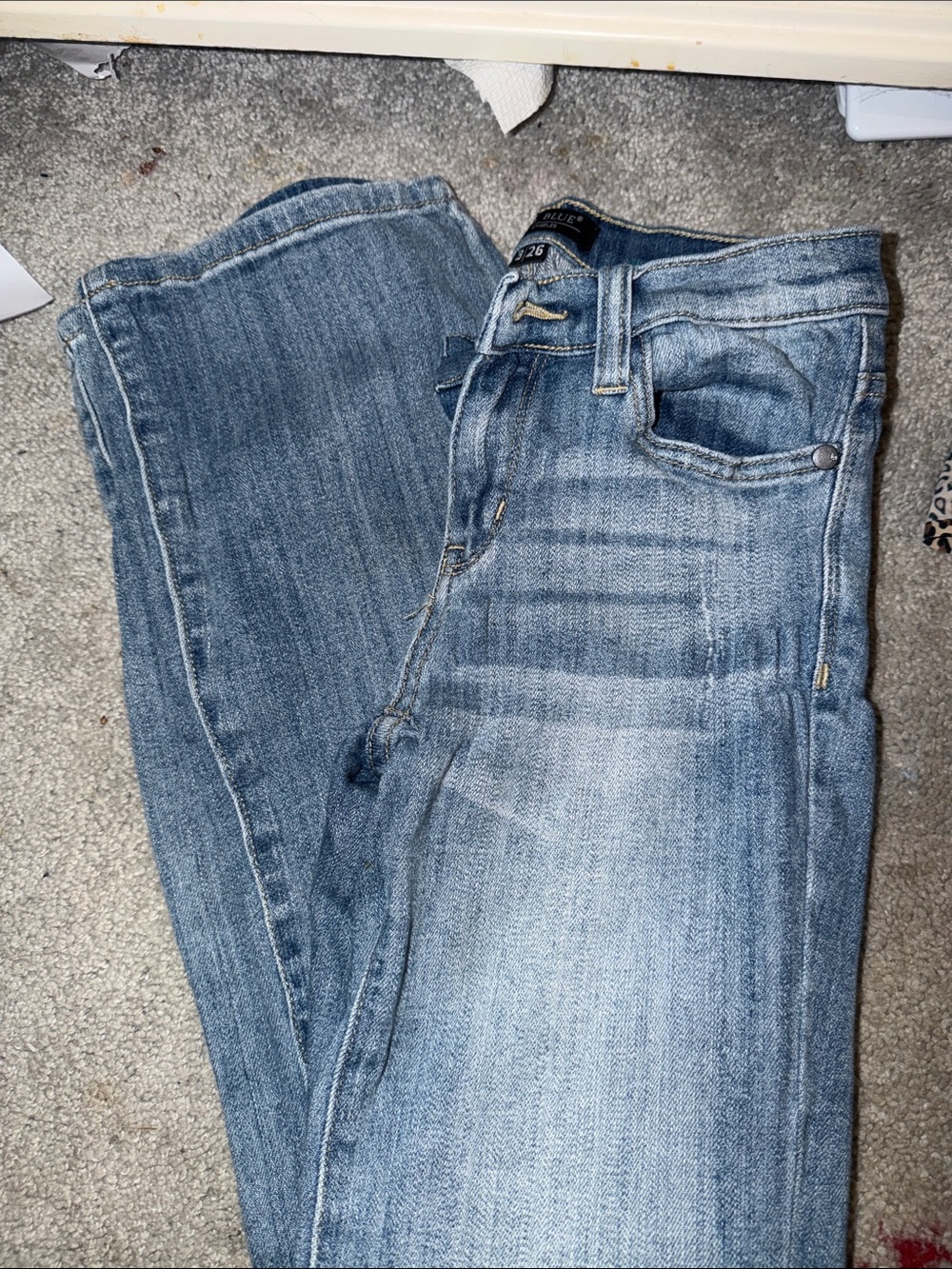 Judy Blue Light Blue Straight Boot Leg Jeans Super Comfy size 3/26 Rise 30”